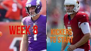 Kickers To Start Week 8 Fantasy Football [upl. by Ambrogino672]