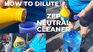 Proper Dissolution for Neutral pH No Rinse Floor Cleaner ZEP Brand [upl. by Anahoj558]