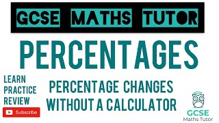 Percentage Changes Without a Calculator Percentage Profit  Grade 5 Crossover  GCSE Maths Tutor [upl. by Chun]