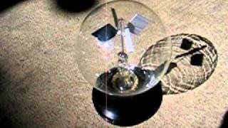 Radiometer spinning in sunlight [upl. by Kapor852]