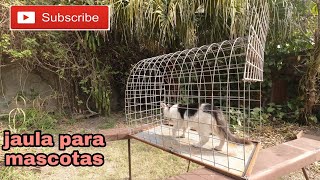 Cómo hacer una JAULA PARA mascotas casera  para trasladar mascotas fácil de hacer tutorial [upl. by Tilagram944]