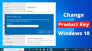 How to Change Product Key in Windows 10 [upl. by Khai]