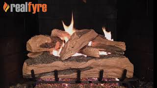 CGProducts – Real Fyre Gas Logs – Split Oak Designer Plus [upl. by Annadiana103]