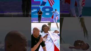 Snoop Dogg and Dr Dre Olympics Closing ceremony Transitioning in Los Angeles 2028 [upl. by Yebba]