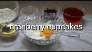 cranberry cupcakesdried cranberry muffinscranberry muffins recipe [upl. by Imotih]