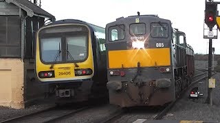 Irish Rail 071 Class Loco 085 on Tara Mines  Skerries Station Dublin [upl. by Verner]