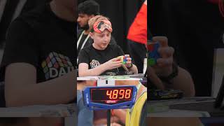 Rubiks Cube Blindfolded World Record 😱 Charlie Eggins [upl. by Jeanne956]