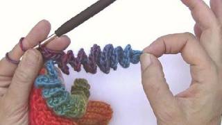 How to Crochet  Corkscrew spirals made easy  decoration for hats and scarfs [upl. by Mena509]