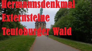 Hermannsdenkmal  und  Externsteine  im  Teutoburger Wald [upl. by Hpeseoj]