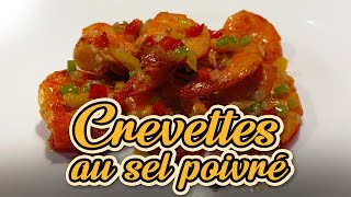 Crevettes au sel poivré  Recettes Cuisines Chinoises  Recettes simples [upl. by Malita]