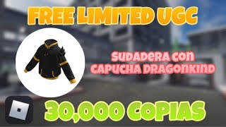 FREE LIMITED UGC ROBLOXSUDADERA CON CAPUCHA DRAGONKINDWALMART DISCOVERED [upl. by Ahsinnek]