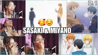 Yesss So Cute yayay  BL  Sasaki and Miyano Episode 1 Reaction  Lalafluffbunny [upl. by Ardnal]