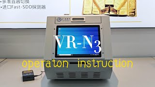 XRF analyzer VRN3 for precious metal testing [upl. by Navets]