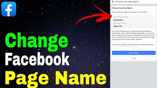 How to change Facebook page name  Facebook profile page name change  Facebook page name change [upl. by Assetan903]