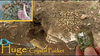 20 Pounds Of Crystals In One Calcite Pocket How I Find amp Clean Crystals Titanite Hill Public Site [upl. by Genni]