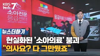 현실화된 소아의료 붕괴…quot의사요 다 그만뒀죠quot  KBS 뉴스7 대전 세종 충남 뉴스더하기  02월 06일 화 [upl. by Hartzke]