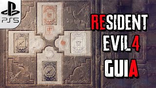 Como resolver el PUZZLE de Las Litografías  RESIDENT EVIL 4 REMAKE  GUIA [upl. by Joann]