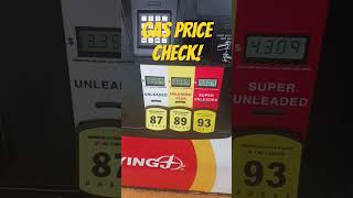 Gas price check gas gasprices roadtrip inflation sidehustle shortsfeed [upl. by Nossaj]