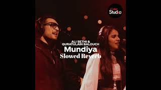 Mundeya dupatta chad mera slowed reverb Ali Sethi Quratulain Balouch [upl. by Ursola]