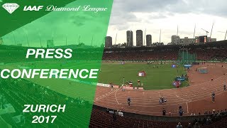 IAAF Diamond League Zurich 2017  Press Conference [upl. by Tonl747]