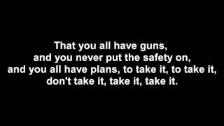 Guns for hands  Twenty one pilots Lyrics [upl. by Debbra]