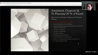 Clinical Content Exam Refresher Assessment diagnosis and treatment planning [upl. by Kumar]