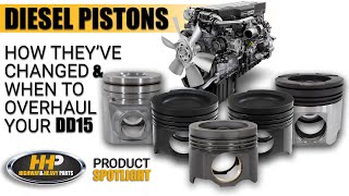 Detroit Diesel DD15 Rebuild Kit Pistons How Theyve Changed [upl. by Darrow92]