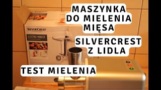 Maszynka do mielenia mięsa Silvercrest z Lidla  TEST mielenia mięsa [upl. by Mulligan821]