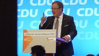 Politischer Aschermittwoch 2019 Rede des Landesvorsitzenden Ministerpräsident Armin Laschet [upl. by Litnahs653]