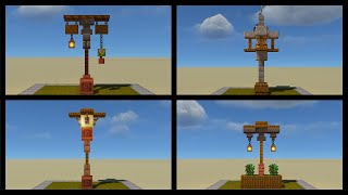 7 Outdoor Lamp Designs in Minecraft [upl. by Camellia]