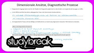 Dimensionale Ansätze Diagnostische Prozesse  Diagnostik [upl. by Ahseinek553]