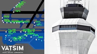 Crazy Traffic  My First FNO As a VATSIM Controller [upl. by Yemar]