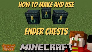 How to make and use an Ender Chest  Minecraft 119  120 tutorial [upl. by Samid]