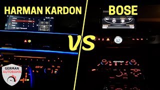 Harman Kardon vs Bose SOUND SYSTEM  BMW 7 Series vs Audi A8  You amp Me Flume Remix [upl. by Carce]