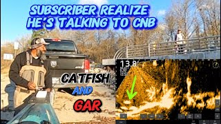 Ran into Two Subscribers Report Stubblefield “Strong Current Only Catfish and Gar on Brush piles” [upl. by Aivart]