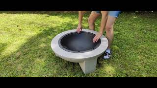 Blumfeldt Troja Fire Bowl Grill  Unboxing and Assembly Without Commentary [upl. by Ydak]