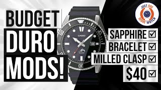 Budget Casio Duro Mods Sapphire Bracelet etc for 40 [upl. by Rutger]