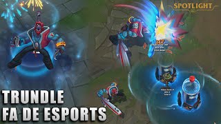 Trundle Fã de Esports  Skin Spotlight PREVIA [upl. by Neelram984]