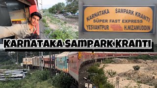 KARNATAKA SAMPARK KRANTI SF Exp Train Journey 3A Nagpur To Delhi [upl. by Skeie]