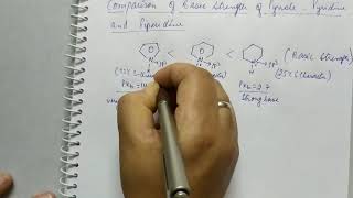 Basic Strength of Pyrrole Pyridine and Piperidine [upl. by Lilak]