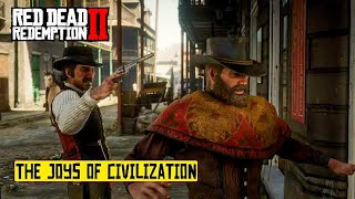 RED REDEMPTION 2  CHAPTER 4  The Joys Of Civilization  Face Cam  RTX DYNA GAMING rdr2 [upl. by Rexfourd113]