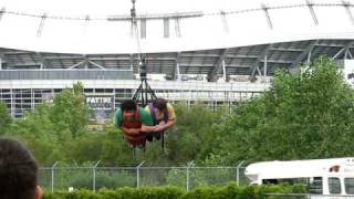 Kaz and n0 ride the XLR8R at Elitch Gardens [upl. by Pitarys]