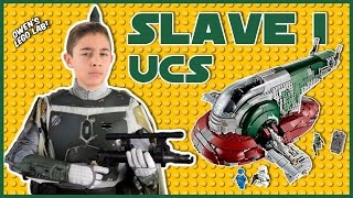 Kid Review  LEGO Star Wars UCS Slave I 75060 Time Lapse Build and Demo [upl. by Yerdua]