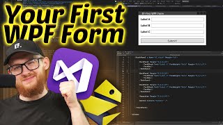 XAML Introduction  Create Your First WPF Form  EP 4 WPF Course [upl. by Yadroc]