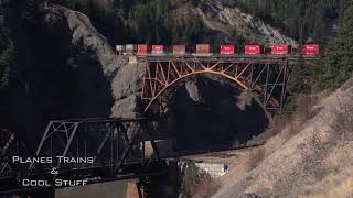 2018 CP Rail train intermodal at Cisco siding the bridges  pure sound [upl. by Morrissey]