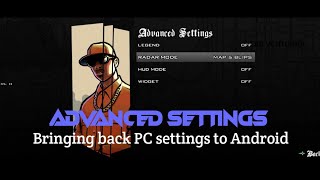 GTA SA Advanced Settings  AML Plugin [upl. by Alonso]