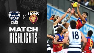 Geelong Cats v Brisbane Lions Highlights  Round 2 2021  AFL [upl. by Nosretep]