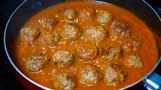 ¿Ya No Sabes Cómo Cocinar la Carne Molida Aqui una Receta de Albondigas en Salsa Riquisíma y Fácil [upl. by Ainesey423]