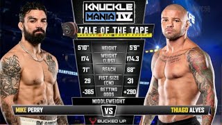 MIKE PERRY VS THIAGO ALVES FULL FIGHT BKFC KNUCKLE MANIA 4 [upl. by Mayrim]