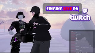 VRChat anime girl sings Disney song on her Twitch Stream [upl. by Lesko]